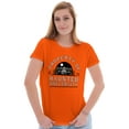 thumbnail image 4 of Property of Haunted University Womens Fitted Plus Size Graphic Tee Brisco Brands 2X, 4 of 5