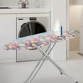 thumbnail image 2 of HELLHERO Floral Ironing Board Cover, 15x54 Inch Standard Ironing Board Cover with Elastic Edge and Hook and Loop Fasteners Scorch and Stain Resistant Cotton Ironing Covers, 2 of 5