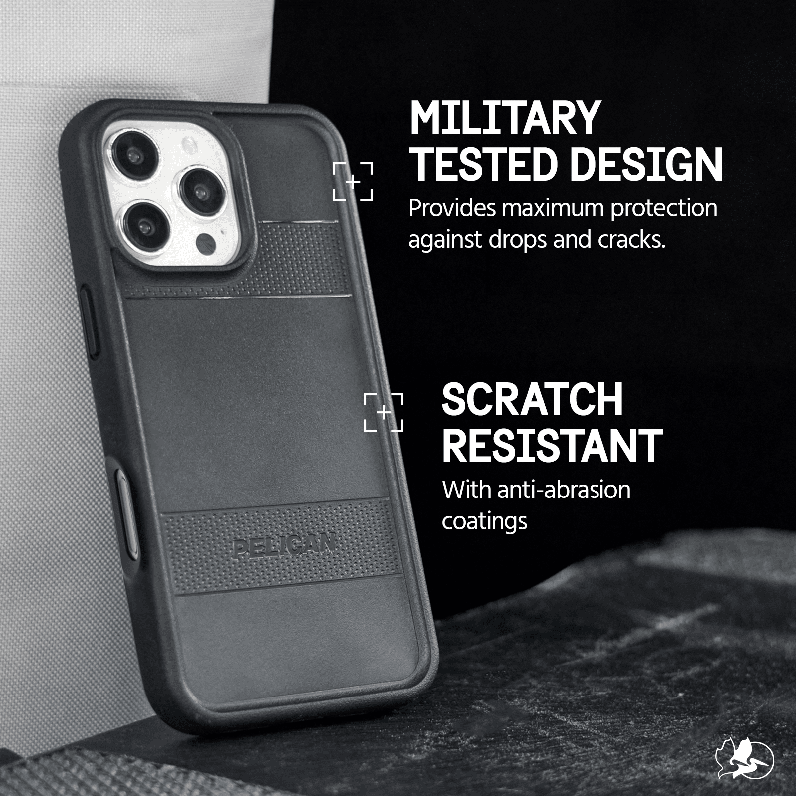 Pelican Protector iPhone 16 Pro Max Case MagSafe Rugged Protection Black