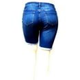 thumbnail image 2 of Jack David Women's Plus Size Bermuda Short Curvy Denim Jean Ripped Distressed, 2 of 3