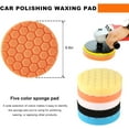 thumbnail image 2 of 5 PCS 7 Inch Polishing Pads, 7" Backing Plate Compound Buffing Sponge Pads Kit, Auto Cutting Foam Polisher Pad for Car Buffer Polisher Compounding Polishing and Waxing,5”, 2 of 6