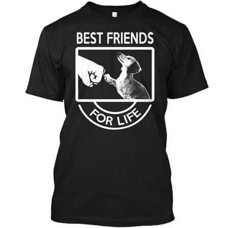 - DACHSHUND BEST FRIENDS FOR LIFE Hanes Tagless Tee T-Shirt