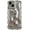Silver, variant on Water Ripple Meteorite Bubble Pattern Wavy Frame Chrome Plating Electroplated Compatible with iPhone Case (Gold,iPhone 15)