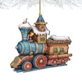 thumbnail image 4 of Christmas Train Wooden Ornaments by G. Debrekht - Christmas Decor - 8100198-1, 4 of 8