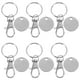 thumbnail image 3 of 6 llaveros de acero inoxidable para supermercado, con forma de moneda, para carrito de la compra, con llavero, herramienta para hacer la compra, 3 of 8