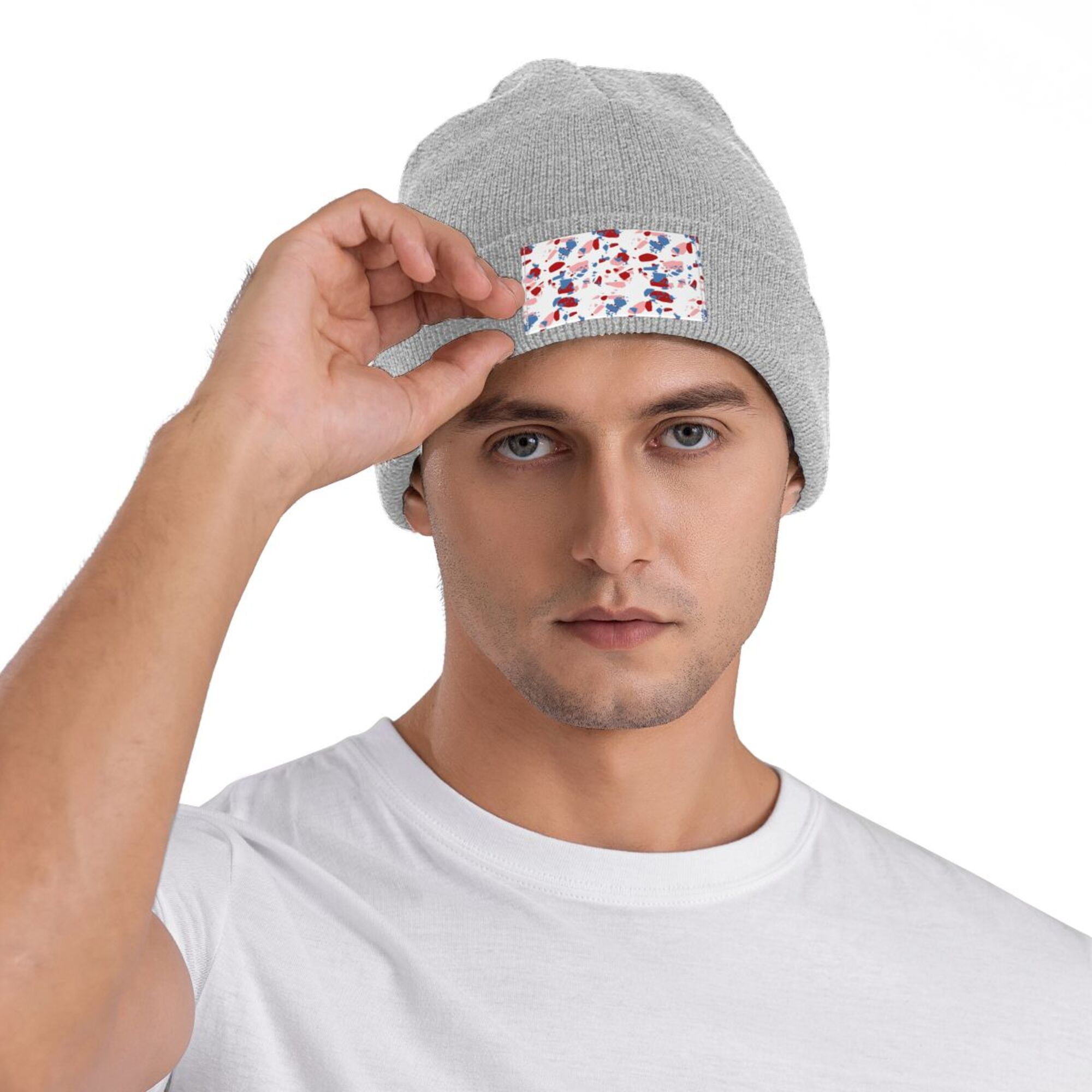 帽子 STONE  BEANIE ZICANCN Colorful Terrazzo Stone Texture Knit Beanie Hat, Winter