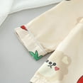 thumbnail image 3 of Gibobby Conjunto de ropa de bebé Pijamas de manga larga para niños y niñas con estampado de animados, camisetas, pantalones, ropa de dormir(Caqui,4-5 Años), 3 of 5