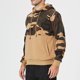thumbnail image 2 of Hombres Otoño Sudadera Con Capucha Color Bloqueo Cordón Espesar Bolsillo Costilla Cierre De Punto Suelto Casual Manga Larga Jersey Con Capucha Top Caqui XL, 2 of 6