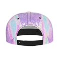 thumbnail image 2 of Hirioo Purple Sparkling Butterfly for Baseball Cap Men Cap Flat Brim for Men Women Teens Adjustable Baseball Cap, 2 of 7
