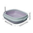 thumbnail image 3 of Dvkptbk Cat Litter Box with High Sides, Splashs Proof Designs, Open Top Cat Litter Pan Include Scoop Easy Cleaning, 3 of 6