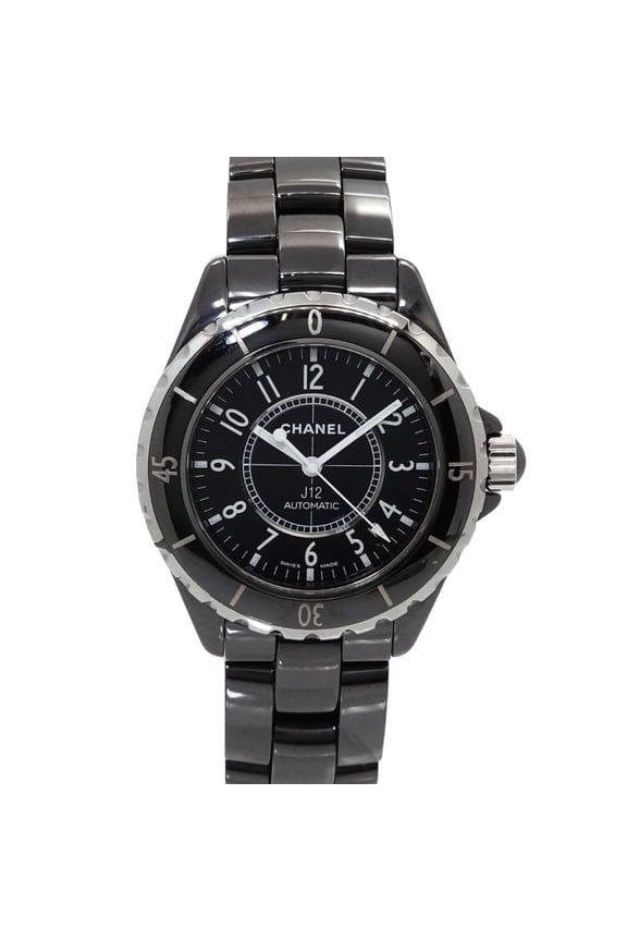 Pre-Owned Chanel J12 38mm Men's Watch H0685 Black Ceramic Date Automatic Self-winding