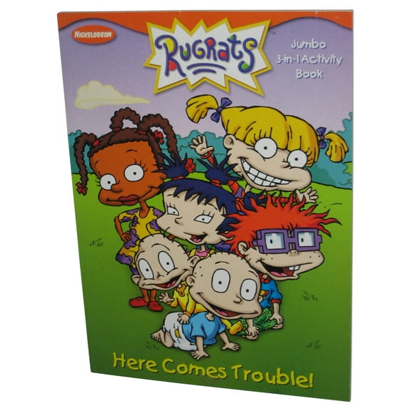 Nickelodeon Rugrats Here Comes Trouble Golden Jumbo 3-In-1 Activity Book