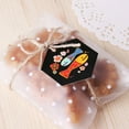 thumbnail image 4 of Himition 300 Pcs 3 Sizes Translucence Treat Pouches Nougat Cookies Pastry Dessert Bags Package Bags Favor Bags Party Supplies - Dots Pattern, 4 of 5