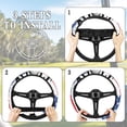 thumbnail image 6 of Jeiento American Flag Golf Cart Steering Wheel Cover Golf Print Golf Cart Steering Wheel Covers for Club Car Universal Fit Boat Steering Wheel Cover Golf Cart Accessories Decor, 6 of 7