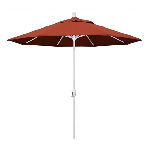 California Umbrella Parasol de Patio de 9 Pieds en Terre Cuite
