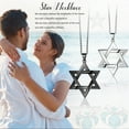 thumbnail image 5 of Jewmon Jewish Star of David Necklace for Women Men 925 Silver Magen David Pendnat Amulet Judaica Jewelry Fathers Day Gifts for Dad Father, 5 of 9