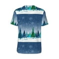 thumbnail image 3 of Haiem Hip Hop Hipster Baseball Jersey Button Down Shirts Sports Uniforms Men Women Jersey(Christmas Trees,3X-Large), 3 of 9