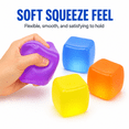 thumbnail image 6 of GrowthPic Large Stress Cube 4 Pack, Slow Rising Sensory Fidget Set for Teens and Adults, Soft Squeeze Stress Relief Cubes with Calming Colors for Desk and Workspace, 6 of 8