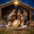 thumbnail image 6 of Jiibva Jesus Baby Figure Mini Manger Nativity Figurine Baptism Party Favors Christmas Favors Figurine Party Artwork Statue, 6 of 7