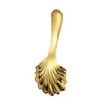 thumbnail image 2 of Cuchara de cuchara de mango corta cuchara multipropósito de sopa portátil cucharada de cuchara de cuchara para condimentos para hornear helado oro, 2 of 9