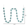thumbnail image 4 of Vickerman M183532 6 ft. Baby Blue Stripe Ball Garland, 4 of 4