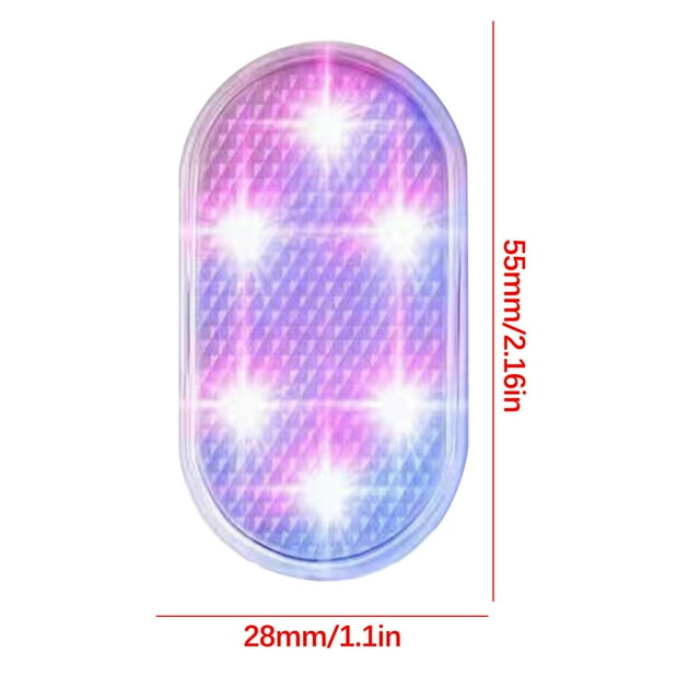 Car Led Lights Interior Wireless Car Interior Led Lights Atmosphere Lights Touch-Sensitive Wiring-Free Lighting Car Lighting Wireless Car Modification Decoration