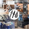 thumbnail image 2 of 3-Piece Steel Drill Chuck Adapter Set: Impact Drill/Electric Wrench/Air Screwdriver Conversion Kit with 12.7mm Thread, Hex Shank & Round Shank Extensions - Multifunctional for Construction, Repair &, 2 of 6