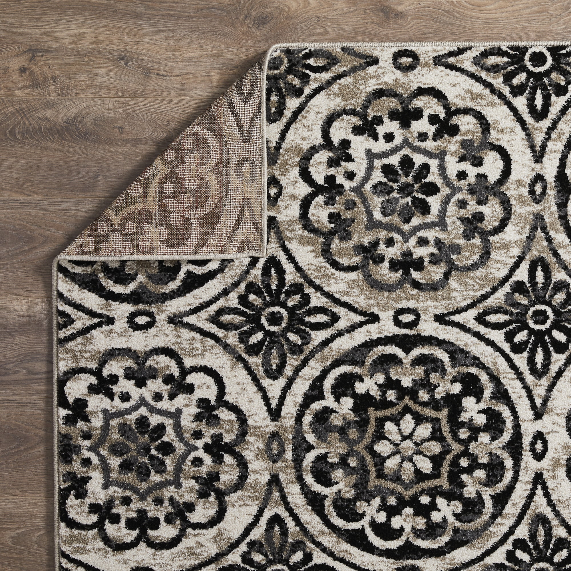 Loomaknoti Ohanzah Owena 6' x 9' Gray Medallion Indoor Area Rug