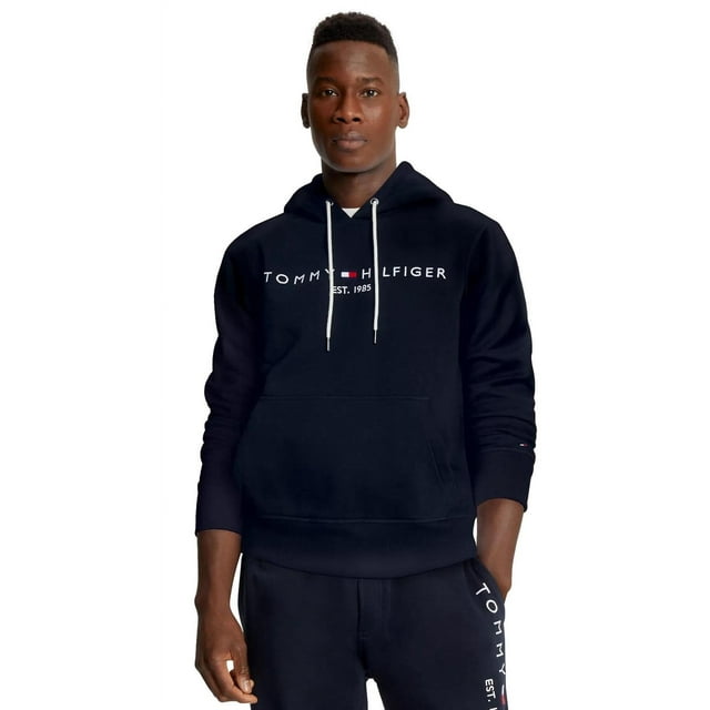 Sudadera con capucha Tommy Hilfiger con logo bordado para hombre