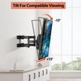 thumbnail image 2 of Soporte de pared para TV SJBRWN Full Motion, pantallas planas/curvas de 26-65 pulgadas, 2 of 9