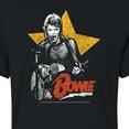 thumbnail image 3 of David Bowie - Bowie Guitar With Star   - Juniors Cropped Cotton Blend T-Shirt, 3 of 5