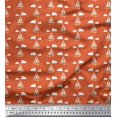 thumbnail image 1 of Soimoi Polyester Crepe Fabric Cloud,Fish & Yacht Nautical Decor Fabric Printed Yard 42 Inch Wide, 1 of 3