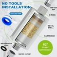 thumbnail image 5 of ALL METAL Shower  Filter with KDF 55 and Vitamin C E&A for Hard Water, High Pressure    to  Chlorine and Heavy Metals, 5 of 7