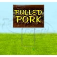 thumbnail image 1 of Pulled Pork (18" x 24") Yard Sign, Includes Metal Step Stake, 1 of 6