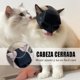 thumbnail image 5 of Máscara de murciélago y gato, 2 piezas, máscara de murciélago y gato de cabeza completa para cosplay, sombrero estilo murciélago para Halloween para gatos, accesorios divertidos y creativos para disfr, 5 of 5