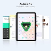 Blackview Tablet 12 inch 256GB ROM 36GB RAM Octa-core Android 15 AI Computer Tablets With Case Stylus, Google GMS Widevine L1, Mega 2 GRAY