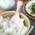 thumbnail image 4 of Wosthever Cuchara para cocinar arroz Cuchara de arroz de plástico Cuchara de cocina antiadherente con forma de animal de fibra Cocina y Comedor Rosado, 4 of 6