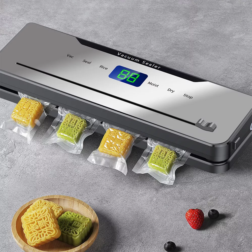 LED Display Commercial Vacuum Sealer Machine Seal a Meal Food Saver System W/bag