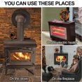 thumbnail image 4 of Keylever Wood Stove Fan Heat Powered, 6 Blades Non Electric Fuel Saving Fireplace Fan for Wood Burning Stove/Pellet/Log Burner with Thermometer, 4 of 9