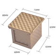 thumbnail image 1 of 8X Square Loaf Pan with Lid Toast Mold Bread Pan Pullman Loaf Pan with Cover Non-Stick Mini Water Square, 1 of 5