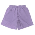 thumbnail image 4 of YMNXA Women's Summer Shorts Drawstring Elastic Waist Solid Color Wide Leg Comfortable Breathable Shorts With Pockets For Everyday Wear,Light Purple,S, 4 of 4