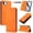 Orange, variant on Magnetic Phone Case For iPhone 16 Pro 6.3-inch with RFID Blocking,Magnetic Closure,Card Slots,Cash Slot,Kickstand,Shockproof Flip Folio Protective Phone Case,Red,For iPhone 16 Pro