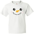 thumbnail image 3 of Inktastic Snowman Head, Snowman Face, Carrot Nose Youth T-Shirt, 3 of 5