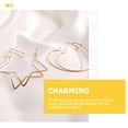 thumbnail image 3 of Miangastore Anneaux pour Femmes Délicats 2 Paires 1,77x1,77x0,04 Po, 3 of 9