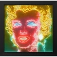 thumbnail image 2 of Stephen Chambers 27x26 Black Modern Wood Framed Wall Art Titled - Glowing Marilyn, 2 of 6