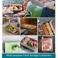 thumbnail image 5 of 3 Pack Stainless Steel Containers with Lids, Nested Food Storage Container, Stackable Freezer Food Containers, Meal Prep Containers for Refrigerator or Picnic, BBQ Party, Gym Lunch, Dishwasher Safe, 5 of 8