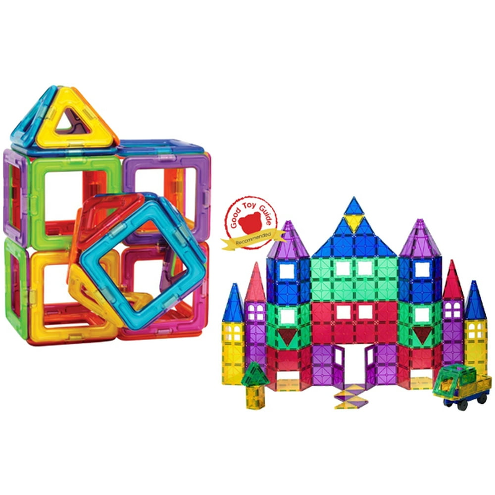 rainbow magnetic building geometric tiles