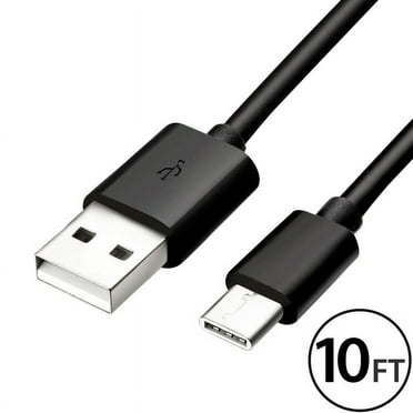 Borz 10FT USB Type C Cable Fast Charging Cable USB-C Type-C 3.1 Data Sync Charger Cable Cord for Samsung Galaxy S10 S9 S9  Galaxy S8 S8 Plus Nexus 5X 6P OnePlus 2 3 LG G5 G6 G7 V20 HTC M10 Google Pixel XL
