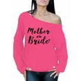 thumbnail image 1 of Awkward Styles Women's Mother Of The Bride Mom`s Graphic Off Shoulder Tops Oversized Sweatshirt Wedding Party, 1 of 4