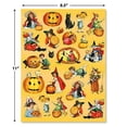 thumbnail image 2 of Current Halloween Victorian Stickers- 48 stickers, Two 8-1/2" x 11" Sheets, Retro Vintage, 2 of 3